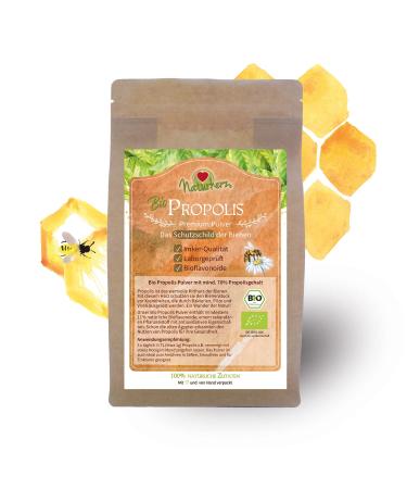 Naturherz Premium Organic Propolis - Vitamins A B1 B2 B3 and Biotin - Ideal for the Making of Ointments Tinctures or Creams - Premium Food Grade from Beekeeper (500g)
