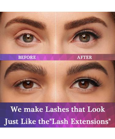 Buy Magnetic Eyelashes 10 Pairs - Natural Look with Eyeliner Kit & Applicator - Reusable Fake Lashes for Effortless Beauty | International Shipping - Buy Online on GoSupps.com