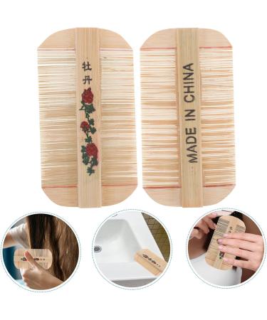 FRCOLOR 2 Pi ces Peigne Anti-poux Naturel en Bois Ultra-dense pour Gar on Fille limination des Pellicules Compact et Portable pour Usage Maison et Voyage - Buy Online on GoSupps.com