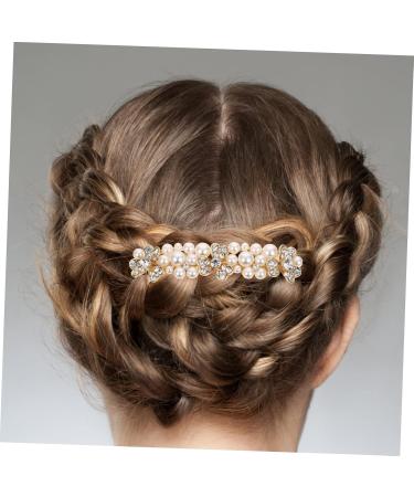 MAGICLULU Alloy Rhinestone Hair Comb Wedding Hair Comb Rhinestone Headpiece for Women Rhinestone Hair Clips Bridal Hair Pin Wedding Bridal Hair Comb Tiara Crystal Pearl Bride Rhinestones - Buy Online on GoSupps.com