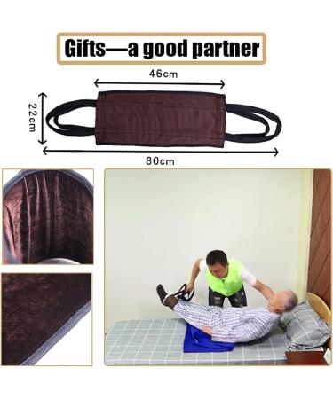 Tubular Slide Sheets for Elderly Transfer Sheets Positioning Bed Pad for Disabled and Paralysis Elderly Home and Hospital Nursing Tool(with Transfer Gait Belt) Blue 3 Sizes - Buy Online on GoSupps.com