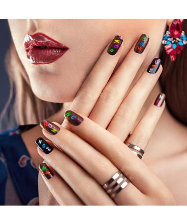 48 Boxes Holographic Letter Nail Sequins Stickers | 3D Glitter Flakes & Laser Confetti for Stunning Nail Art | Perfect for Nail Salon & DIY Designs - Buy Online on GoSupps.com