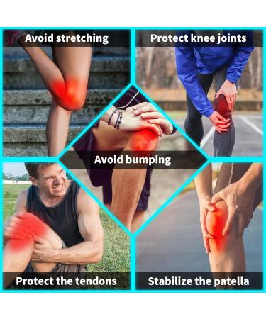 Medical Grade Knee Brace & Compression Sleeve with Patella Gel Pads - Joint Pain Relief for Men & Women | Medium Blue - Buy Online on GoSupps.com