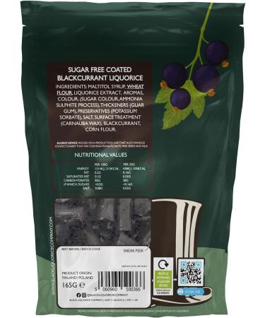 Black Liquorice Company - Soft Eating Sugar Free Blackcurrent Liquorice 3 x 165g - Buy Online on GoSupps.com