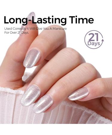 Shop Tomicca Cat Eyes UV Nail Polish Set - 4 Glitter Pink Gel Colors Shellac & UV Gel for Beginners & DIY Home - Buy Online on GoSupps.com