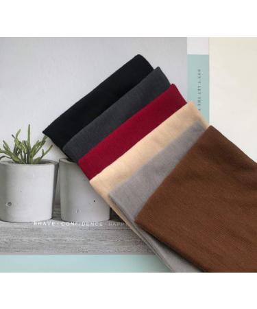 6Pcs Huachi Headbands with Buttons for Nurses - Non Slip Turban Headwrap for Women Doctors | Elastic Hair Bands for Mask | Medical Headband - Buy Online on GoSupps.com