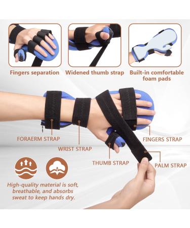Scurnhau Resting Hand Splint - Finger Support for Stroke Recovery, Carpal Tunnel, Arthritis - Left/Right S/M - Buy Online on GoSupps.com