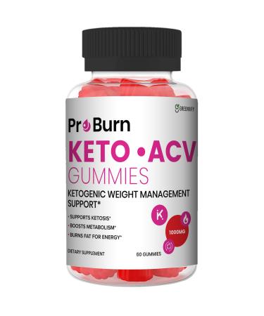 GREENVIFY Pro Burn Keto ACV Gummies - Detox Support (60 Gummies)