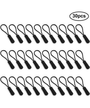 DONQL 30-Piece Black Zipper Handle Replacement Pulls - Nylon Zipper Loops for Clothing Backpacks & Outdoor Sports - Buy Online on GoSupps.com