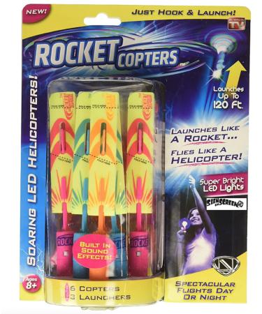 Rocket Copters - The Amazing Slingshot LED Helicopters - As Seen on TV