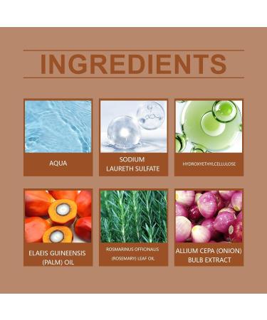 3in1 nourishing conditioning shampoo hair growth shampoo with rosemary batana Onion for men and women reduces hair loss 1 piece - Buy Online on GoSupps.com