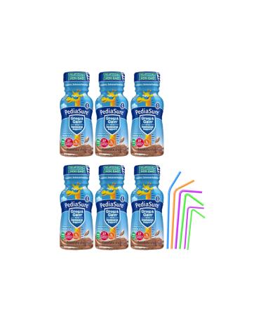 PediaSure Immune Support Kids Protein Shake Grow & Gain Vanilla and Chocolate Flavors, 8 Fl Oz 6 Pack (Chocolate)