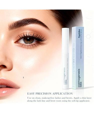 Multi-Peptide Lash & Brow Serum With Biotin Amino Acids & Botanical Extracts for Conditioning and Enhanced Appearance of Eyelashes & Eyebrows - Buy Online on GoSupps.com