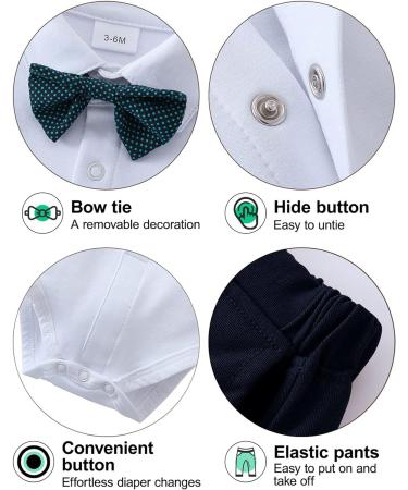 Amissz Baby Boy Formal Tuxedo Clothing Set | 9-12 Months Dark Blue - Buy Online on GoSupps.com