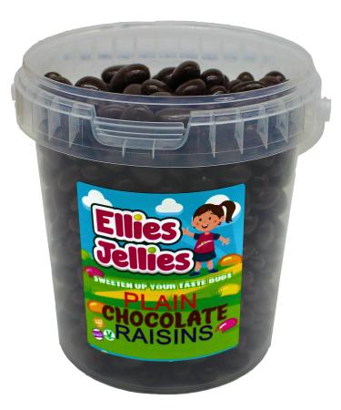 Ellies Jellies Plain Chocolate Covered Raisins 703g Bucket