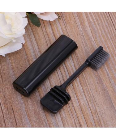Portable Bamboo Coal Toothbrush - Eco-Friendly Foldable Travel Toothbrush for Outdoor Adventures - Bulk Black Options Available - Buy Online on GoSupps.com