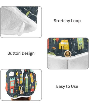 Super Absorbent Hair Towel 2 Pack - Quick Dry Hair Turbans for Women & Girls | Car Bus Truck Road Use - Buy Online on GoSupps.com