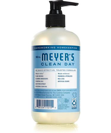 Mrs. Meyer's Hand Soap - Biodegradable Rain Water Formula with Essential Oils, 12.5 fl. oz - Buy Online on GoSupps.com