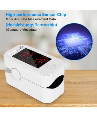 Buy YM103 White Fingertip Pulse Oximeter - Accurate SPO2 & Heart Rate Monitor for Adults & Kids | LED Display for Home & Sports Use - Fast International Shipping - Buy Online on GoSupps.com
