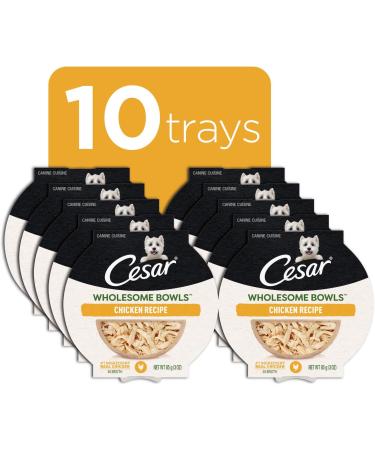 Cesar Wholesome Bowls Adult Wet Dog Food Chicken 85g Pack of 10 Chicken 85 g (Pack of 10) - Buy Online on GoSupps.com