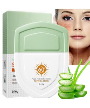 Sunscreen SPF 60+ Sun SPF 60 Lotion Effective Aloe Vera Sun Cream Very High Protection Sun Cream Repair Lotion Suncream Sun Face Protection Against UVA UVB Isolation Suncreen Face&Body Sun Protection