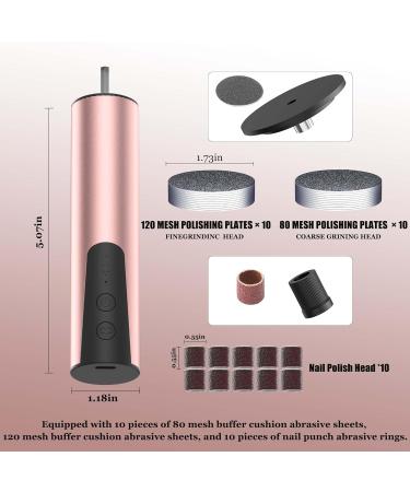 Rechargeable Electric Foot Callus Remover - Pedicure Tool for Cracked Heels & Calloused Feet (Pink - Buy Online on GoSupps.com