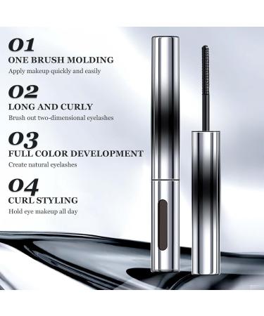 2Pack Just Doll Curling Iron Mascara - Curling Mascara Washable Extra Slim Metal Mascara Metal Mascara Wand Just Dol curling iron mascara Iron Mascara Smudge-Proof & Long Lasting (2pcs Black) - Buy Online on GoSupps.com