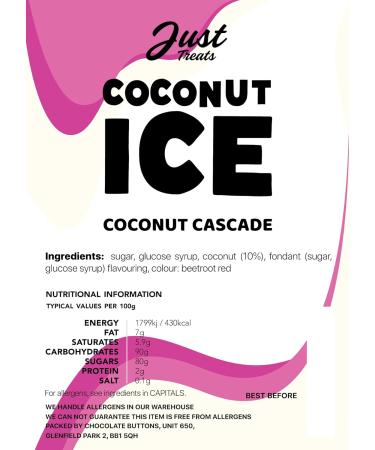 Just Treats Coconut Ice Gift Jar - Buy Online on GoSupps.com