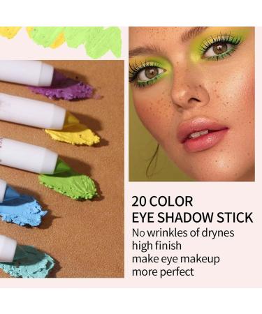 Eyeshadow Stick Set Soft Matte Shimmer Eye Shadow Pencil with Creamy - Long Lasting Eye Shadow Highlighter Stick Makeup Pencil for B - Buy Online on GoSupps.com