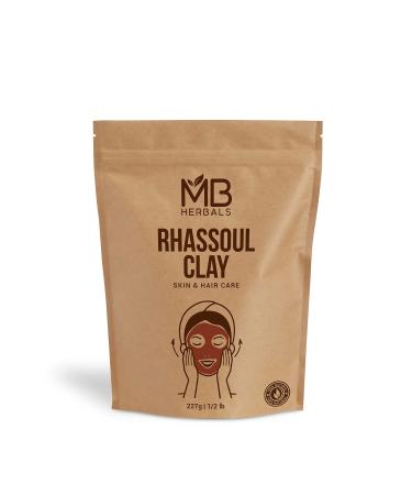 MB Herbals Rhassoul Clay Powder (Red) 227G (8 oz / 0.5 lb) | External Use Only | Product of India