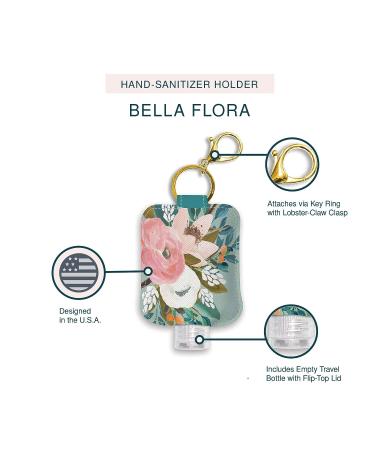 Studio Oh! Bella Flora Hand Sanitizer Holder with Travel Bottle - Portable Keychain Holder for Clean, Germ-Free Hands - Buy Online on GoSupps.com