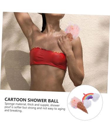 Buy 2pcs Rainbow Bath Sponges - Exfoliating Mesh Pouf Shower Balls for a Luxurious Bath Experience | Bath Accessories & Loofah Scrubber - Buy Online on GoSupps.com