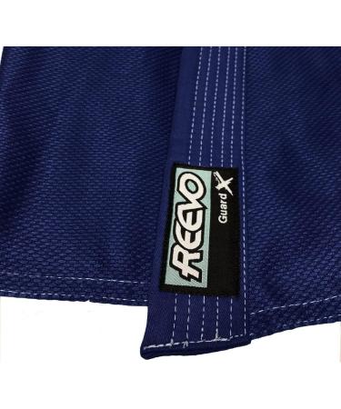 REEVO Guard X BJJ Gi Navy Blue - Ultra Light Brazilian Jiu Jitsu Kimono/Uniform A2L - Buy Online on GoSupps.com