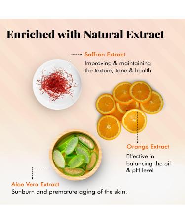 Nutriglow Luxury Skincare Kashmiri Saffron Sunscreen Serum 50 Pa+++ with Aloe Vera Extract| Protection From Uv Rays and Sun Tan| for All Skin Type|100 Ml - Buy Online on GoSupps.com