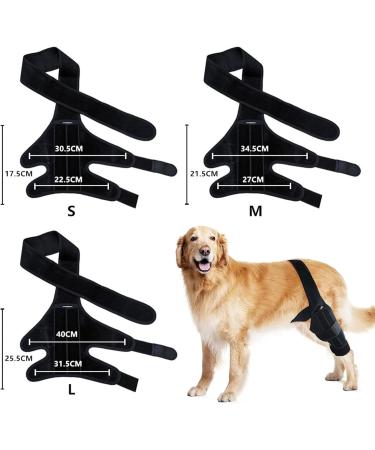 BESUFY Dog Thigh Protector Reduce Pain Inflammation Pet Knee Brace High Strength Pet Accessories Black M M Black - Buy Online on GoSupps.com