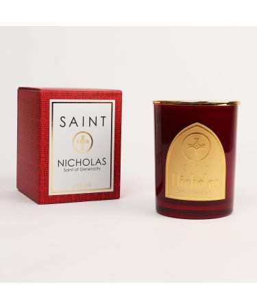 Saint Nicholas Scented Candle - Prayer Coin & Holy Oil - Generosity Aromatherapy - 80 Hour Burn - Special Edition Red Fir - Buy Online on GoSupps.com