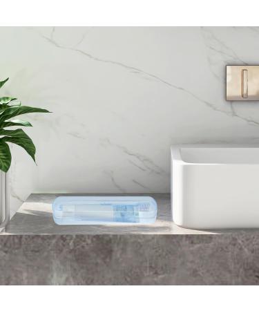 VOCOSTE Travel Toothbrush Case - Lightweight Plastic Holder for Business & Travel - Blue 2.17x1.38x8.07 - Buy Online on GoSupps.com