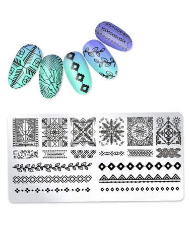 3pcs Nail Art Stamp Templates Kit | Maleicure Stencil & Scraper Tools - OM-D10 OM-D11 OM-D12 | International Shipping Available - Buy Online on GoSupps.com