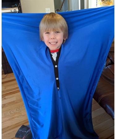 ZYUBOESO Sensory Body Sock for Kids - Sky Blue Medium Size - Stretchy Full Body Wrap for Autism and Anxiety Relief - Buy Online on GoSupps.com