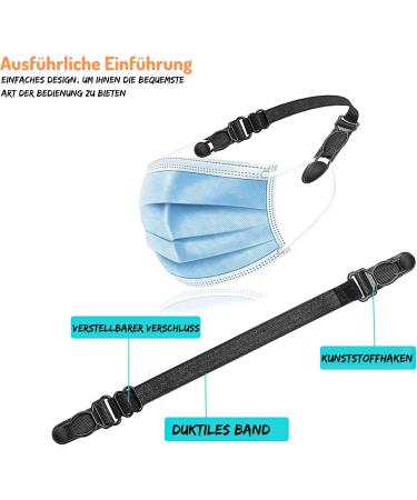 Driveloop Mask Holder - 5 Pack Mask Extensions for Adults & Children | Behind the Head Hooks (ABS) | International Shipping Available - Buy Online on GoSupps.com