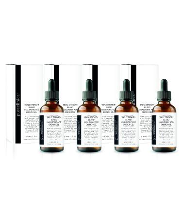 Triple Strength B5 (6.5%) and Hyaluronic Acid (4%) Drench Gel (w/Vit C 10% and E 2.5%) 30ml / 1 fl oz (4 bottles) 1 Fl Oz (Pack of 4)