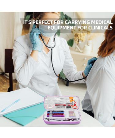 Premium Stethoscope Case for MDF & Littmann Models - Durable Purple with Mesh Pocket for Nurse Accessories - International Shipping Available - Buy Online on GoSupps.com