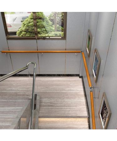 Round Wood Stairs Handrail Against The Wall Anti-Slip Pine Handicap Grab Bars for Bars Lofts Kindergarten Guardrail Corridor Retro (Size : 0.3m(1ft) 0.5m(1.5ft)) - Buy Online on GoSupps.com