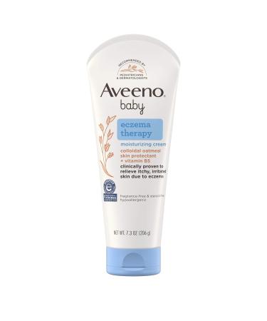 Aveeno Baby Eczema Therapy Moisturizing Cream with Natural Colloidal Oatmeal for Eczema Relief  7.3 oz