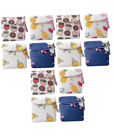 Alipis 3 sentences 4 pcs packed with women's bandages bag children's stand wallet wet bags storage bag for menstrual pads diaper bag travel cotton cotton cosmetic bag different colors x 3 pieces 1 piece (1 Pack)