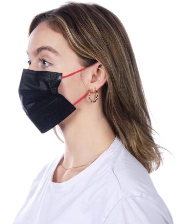 Buy MEDI SANT 50 Black Surgical Masks - Type IIR 3-Ply BFE 98% - International Shipping Available - Buy Online on GoSupps.com