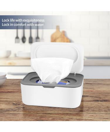 Premium 2-Piece Wet Wipes Box Set - Baby & Toilet Paper Storage Moist Wipes & Napkin Container - International Shipping Available - Buy Online on GoSupps.com
