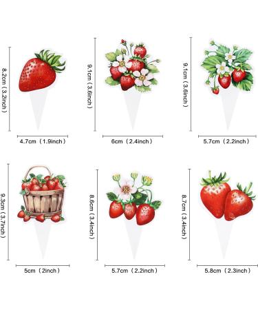 Keaziu 36 Pack Red Strawberry Cupcake Toppers Strawberry Theme Party Cupcake Picks for Birthday Wedding Party Baby Shower Summer Garden Party Decoration Supplies Strawberry 2024-2 - Buy Online on GoSupps.com