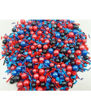 Spiderman Sprinkles for Cake Decorating Edible 120g/4.2oz Cake Decorations Fancy for Cupcake Decorations Ice Cream Toppings Edible Cake Cupcake Decorating Jimmies Nonpareils Sugar Pearl Sprinkles - Buy Online on GoSupps.com