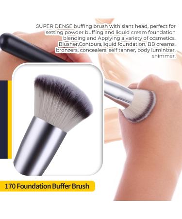Buy Burfy 3-Piece Professional Make-Up Brush Set | Foundation & Concealer Brushes | Synthetic Fiber for Liquid & Powder | International Shipping - Buy Online on GoSupps.com